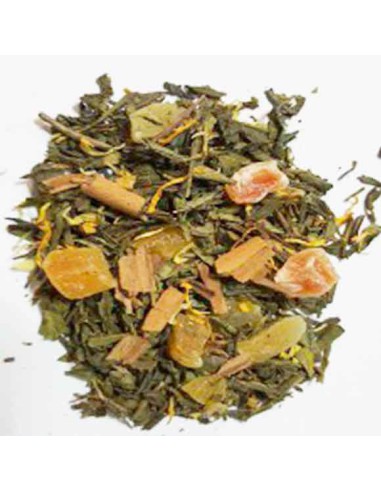 TÉ VERDE PAPAYA-PIÑA-CANELA