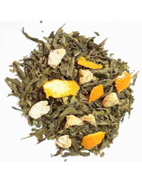 TÉ VERDE JENGIBRE CON NARANJA